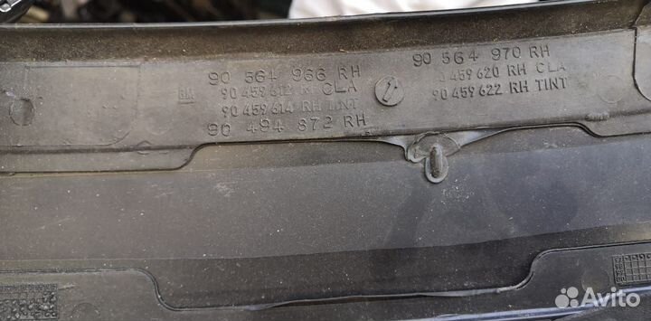 Стекло боковое правое левое глухое Opel Omega B