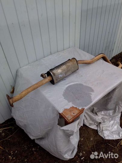 Выхлопная система. глушитель Kia Rio 3. Solaris