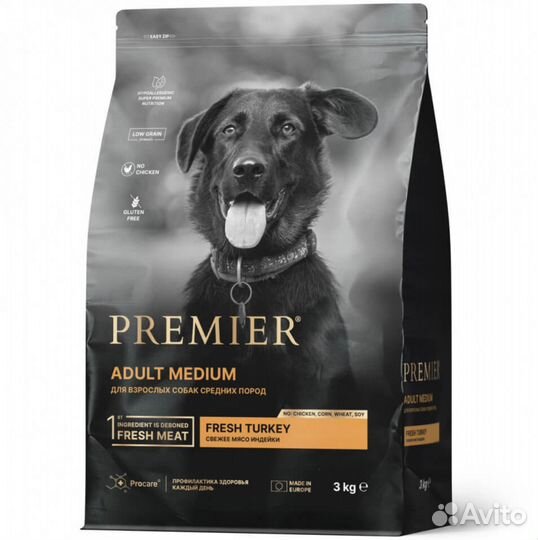 Сухой корм для кошек и собак Premier, 10 кг