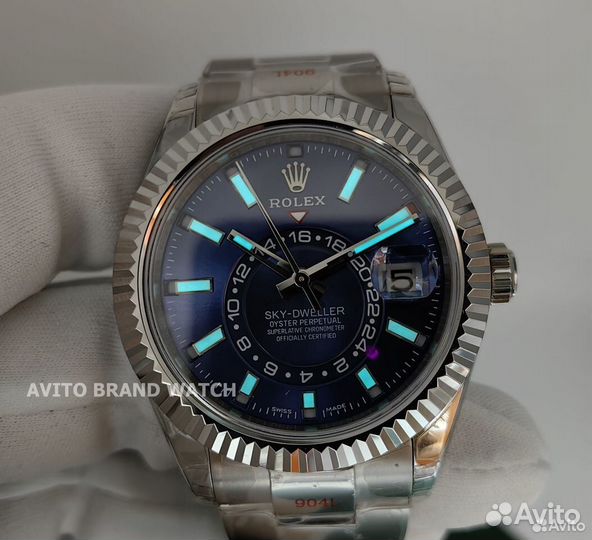 Часы мужские Rolex Sky-Dweller blue dial новые