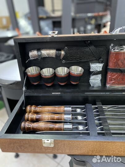 Набор шампуров в кейсе