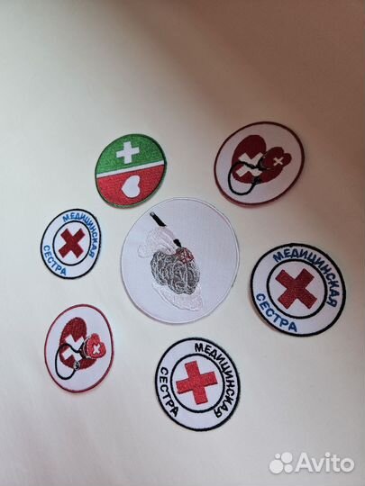 Машинная вышивка на заказ, шевроны