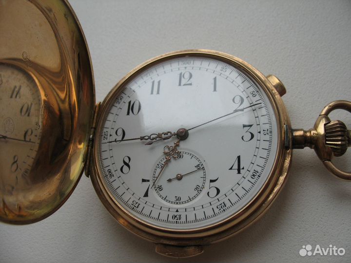 Часы репетир хронографМужские.Золото 56.На ходуR