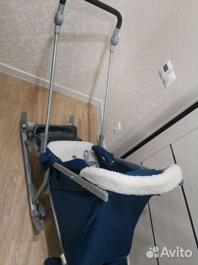 Детские сани с колесами