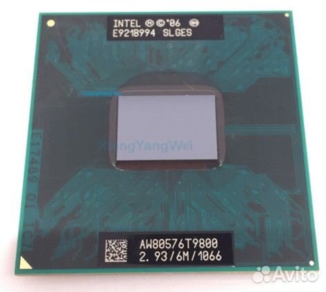 Процессор ноутбука Intel Core 2 Duo T9800 2.93 Ггц