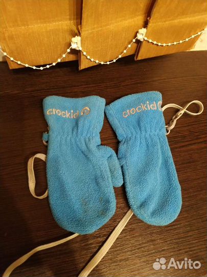 Варежки флисовые Crockid