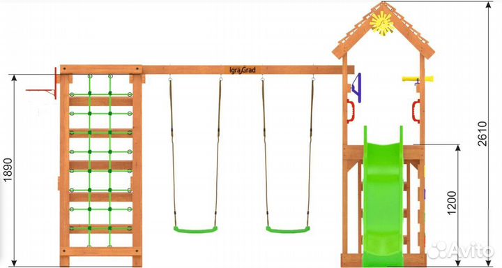 Детская площадка Детская спортивная площадка W8