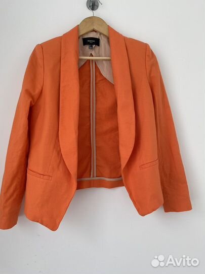 Жакет пиджак оранжевый mango S/M