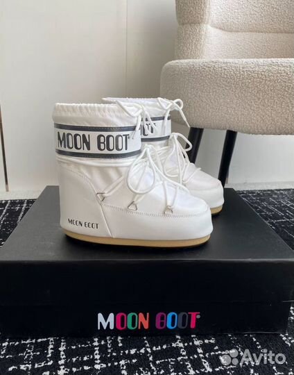 Луноходы Moon Boot Icon Low/High White