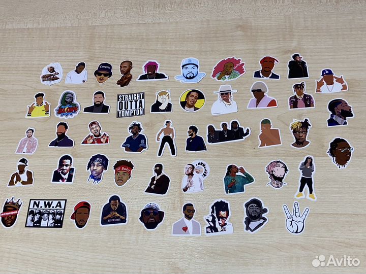 Наклейки американские рэперы