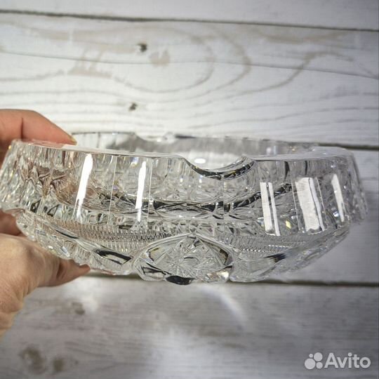 Пепельница, ваза для конфет, хрусталь СССР