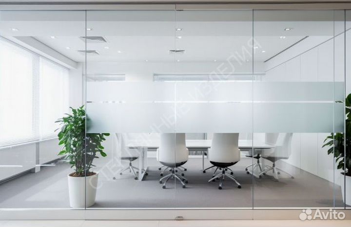 Межкомнатные стеклянные перегородки раздвижные