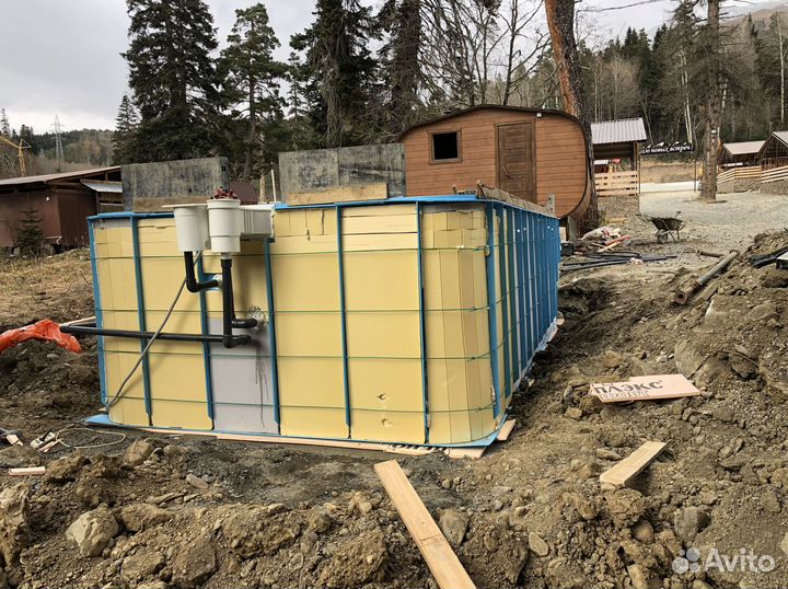 Бассейн из полипропилена со ступенями 3х8