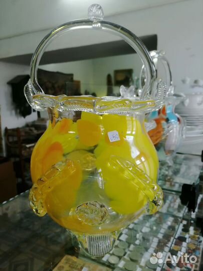 Вазы цветное стекло