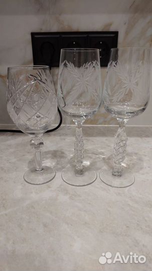 Хрустальные фужеры,бокалы,рюмки ССР