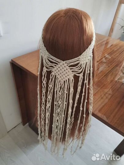 Диадема (украшение на голову) макраме