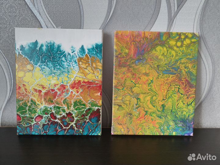 Абстрактная картина акрил