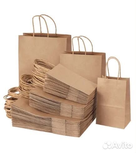 Крафт пакеты с ручками (оптовые цены )
