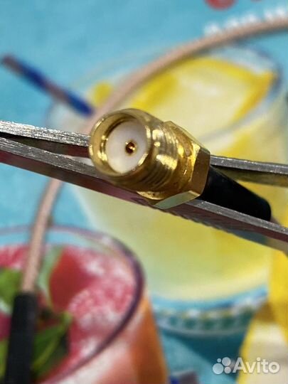 Антенный адаптер Пигтейл CRC9 - SMA-Female