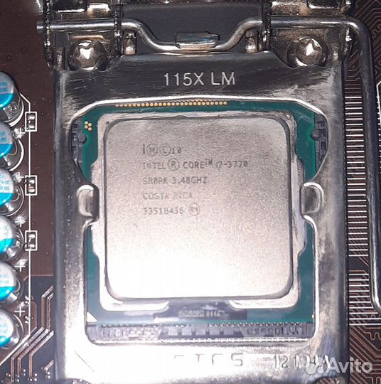 Материнская плата 1155 с процессором i7 и памятью