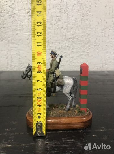 Оловянный солдатик 54 мм. Пограничник, в росписи