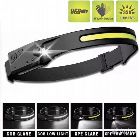 Фонарь налобный гибкий