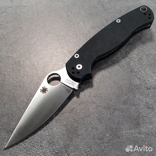 Нож складной Spyderco Paramlitary ст.9Cr18Mov Чёрн