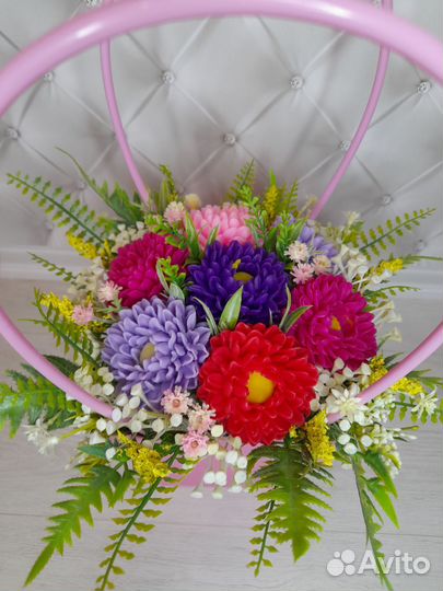 Букет цветов из мыла