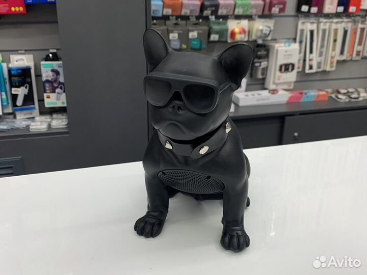 Колонка бульдог беспроводной черный