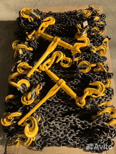 Крепежная цепь 6мм 3м крюк-крюк