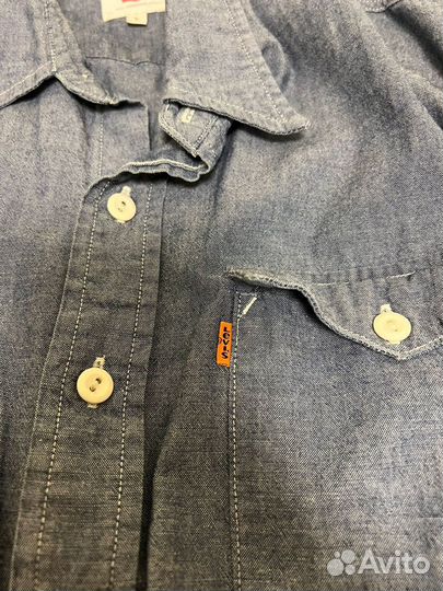 Джинсовая рубашка levis Оригинал Orange Tab