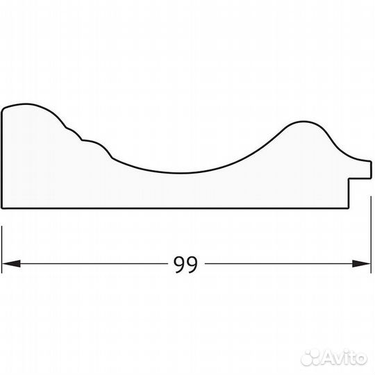 Зеркало Evoform Definite 59х49 BY 3027 в багетной