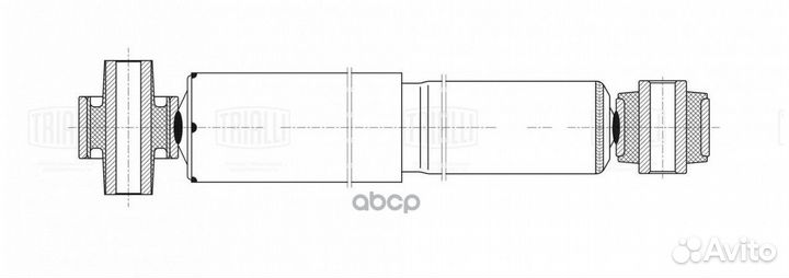Амортизатор для а/м Nissan X-Trail (14) задн. (AG