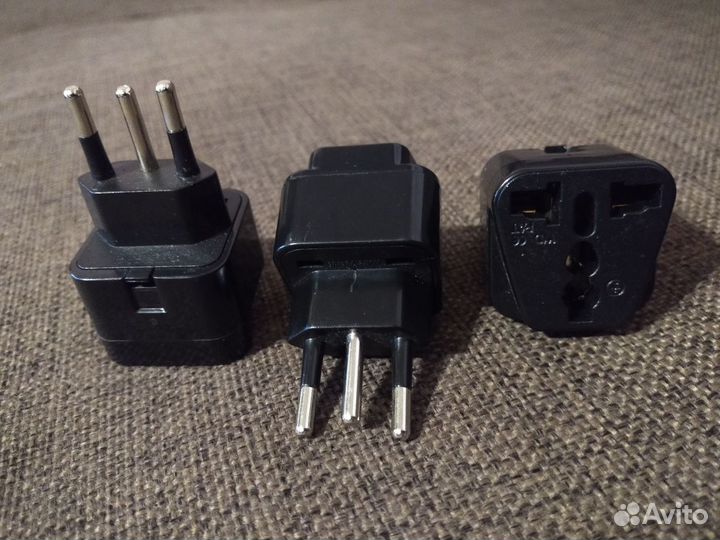 Переходник под розетку Швейцария/Бразилия - 3 шт
