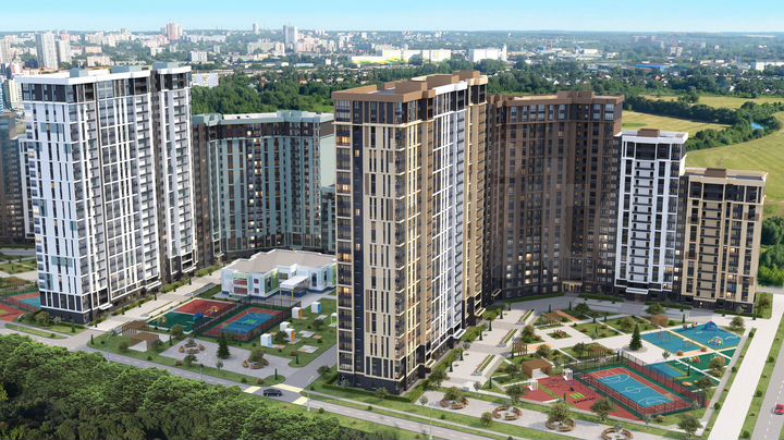 2-к. квартира, 68,4 м², 5/25 эт.