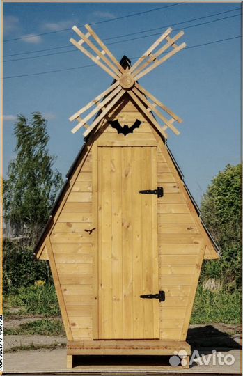 Дачный туалет деревянный хюф 578