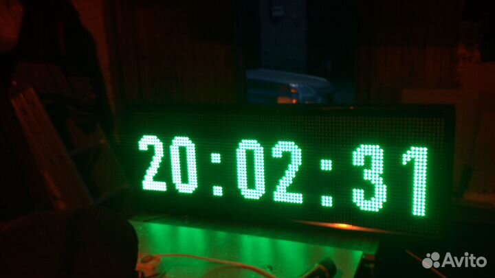Светодиодные часы, Бегущая строка,Дата,Температура