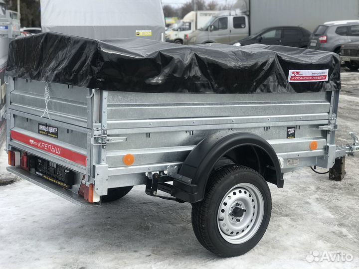 Прицеп Крепыш Профи низкий тент