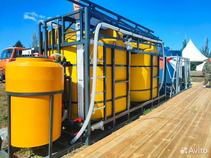 Мобильный растворный узел для удобрений