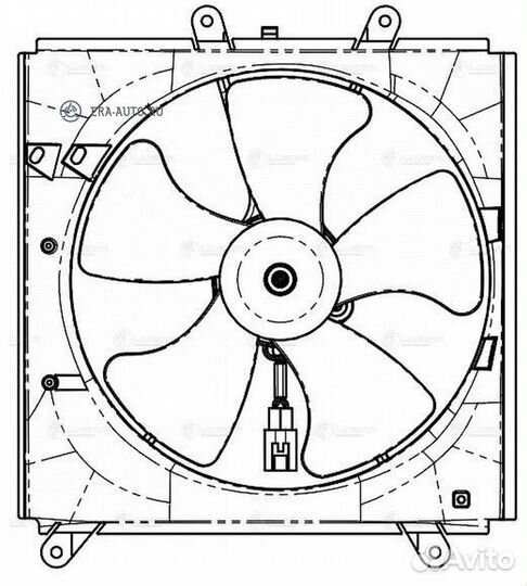 Luzar LFK 1911 Э/вентилятор охл. для а/м Toyota Co