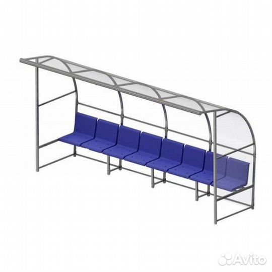 Скамейка для запасных игроков на 8 мест SpW-SZ-8C