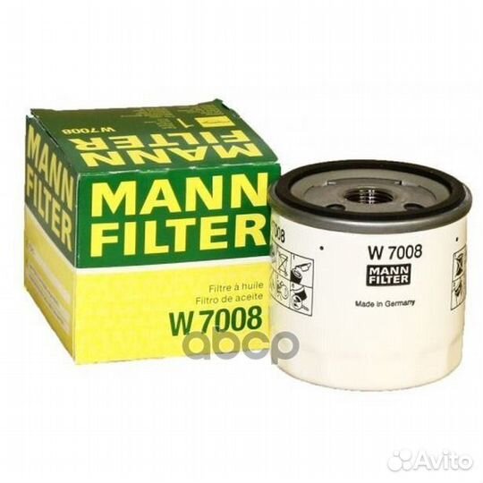 Фильтр масляный W7008 mann-filter