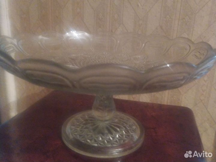 Ваза для фруктов на ножке СССР