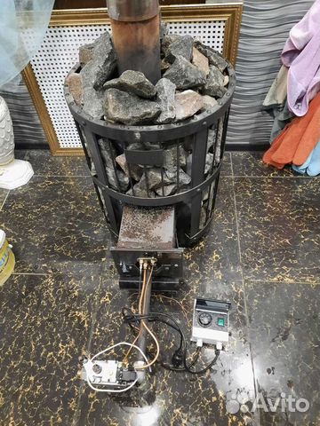 Чугунная печь для бани