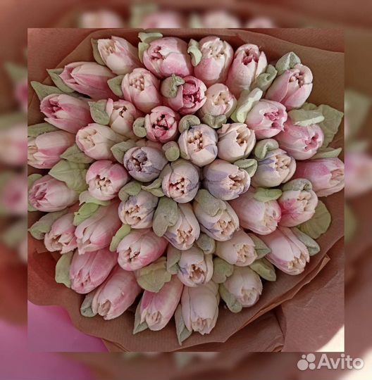 Цветы из зефира. Зефирные букеты