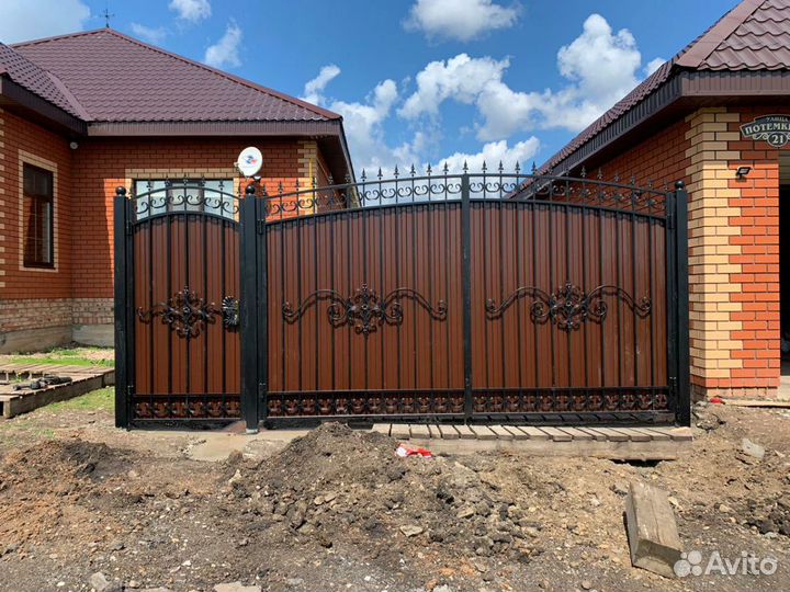 Ворота кованые