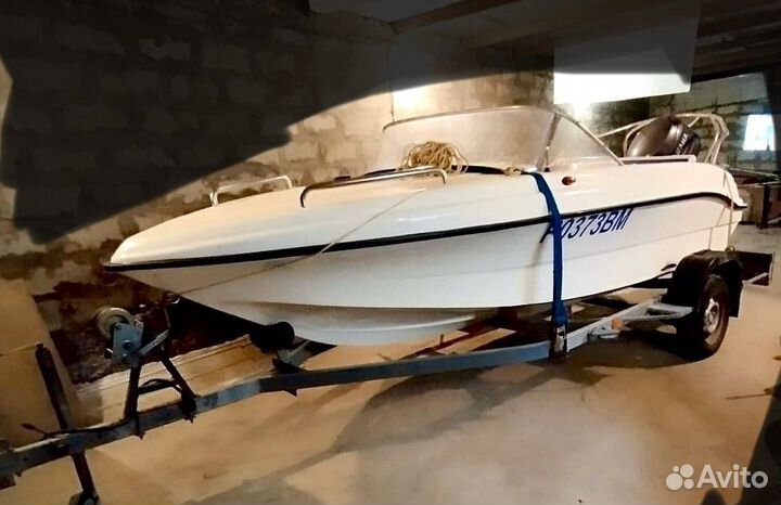 Лодка катер Нептун 450 с Yamaha 60