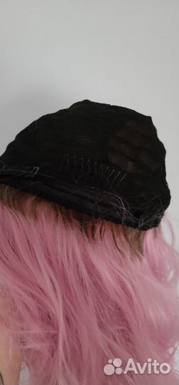 Парик розовый