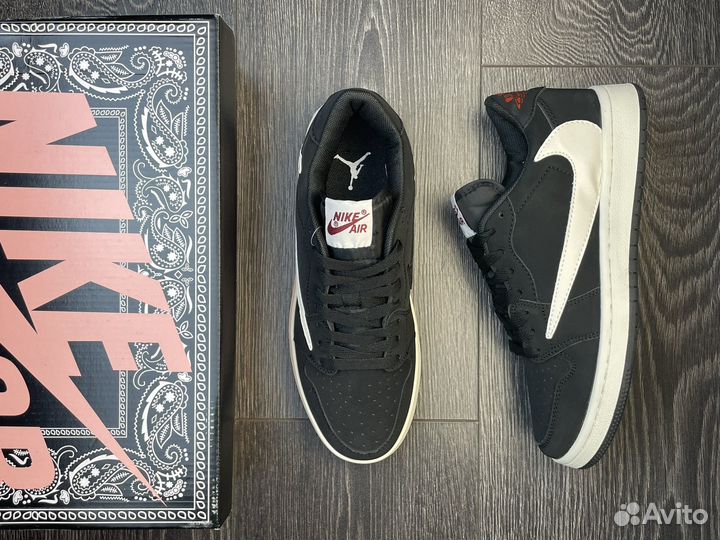 Кроссовки nike air jordan 1 low travis scott