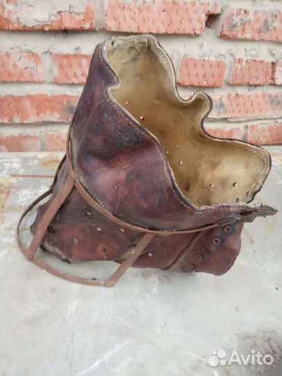 Корсет кожа, метал. Старинный